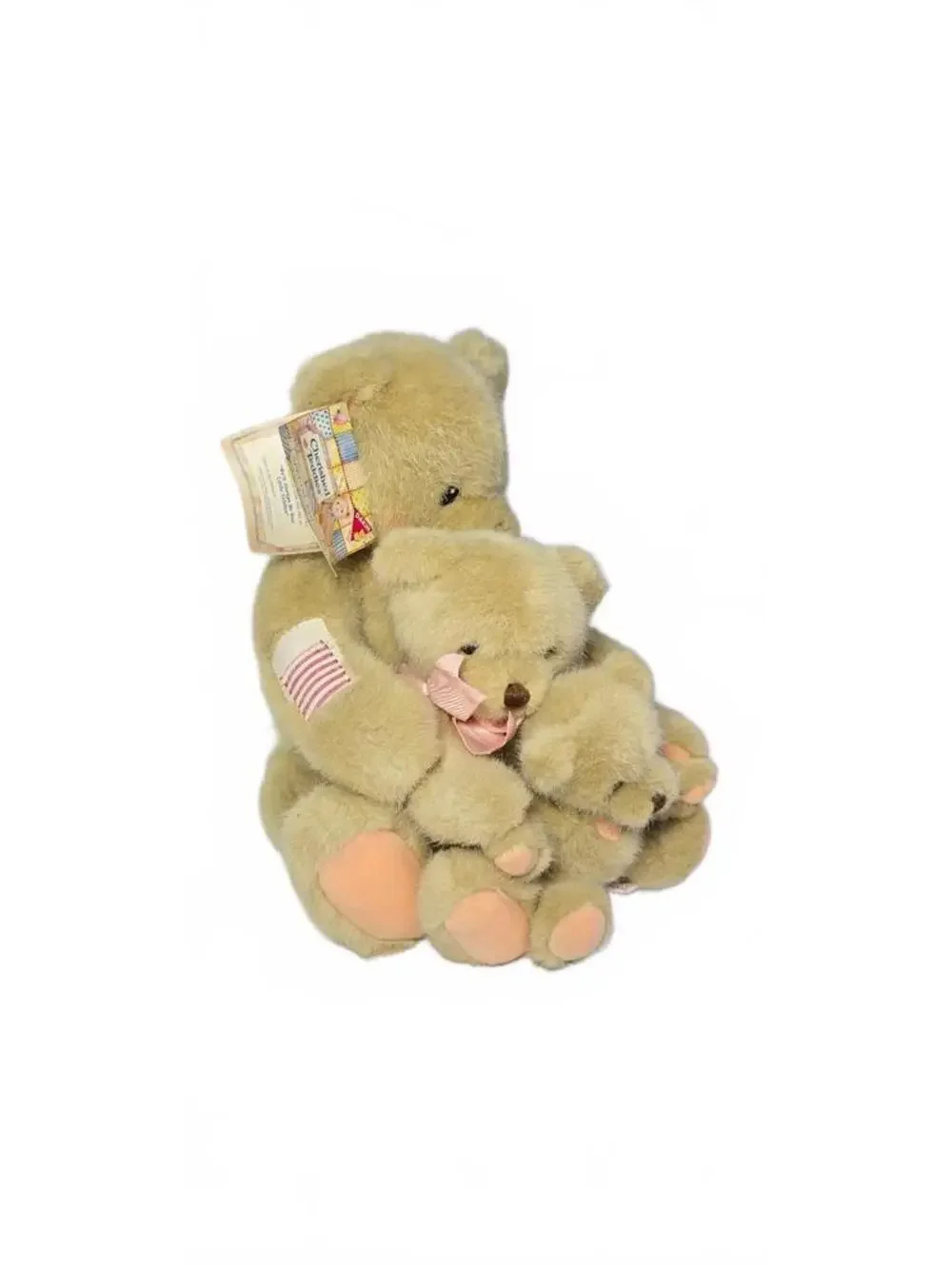 Cherished Teddies Special Edition Plush Bear with Two Cubs